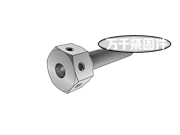 六角頭頭部帶三孔螺栓 AN 107301