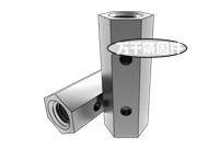 側(cè)面帶孔六角長(zhǎng)螺母 DIN 1479