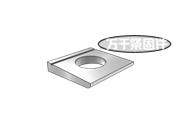 鋼結(jié)構(gòu)I型梁高強(qiáng)度螺栓連接用方形墊圈 DIN 6917