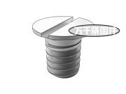 開(kāi)槽沉頭螺釘適用于精密機(jī)械m0.4至m1.4 DIN 8245