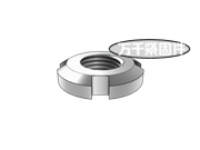 滾動(dòng)軸承用防松大螺母 DIN 981