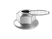 全金屬細牙六角法蘭鎖緊螺母 ISO 12126