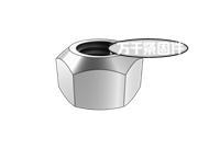 1型全金屬六角鎖緊螺母 5、8、10級 ISO 7719