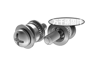 十字槽盤頭不脫出螺釘、壓鉚螺母和螺套組合 MS 3498C