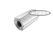 六角長螺母 PN/M 82157D