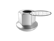 汽車車輪螺母 法蘭球面螺母-左旋 QC 309