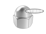 組合式蓋形螺母 極細(xì)牙 QC 395B