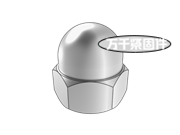 細(xì)牙六角蓋形螺母 QC 39B